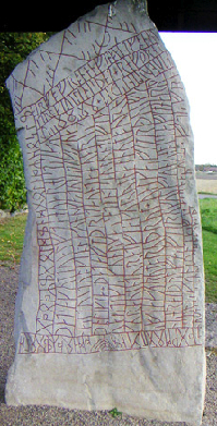 The Rök Runestone, believed to be the earliest Sweedish writing, makes reference to Ostrogothic King, Theodoric the Great.